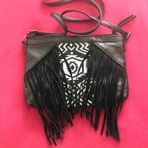 Black and White Crossbody  bag